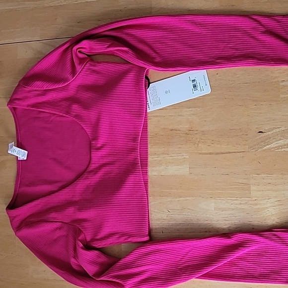 Alo Yoga Ribbed Defined Long Sleeve Bra - Picture 2 of 9